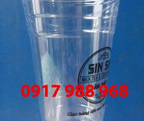 ly nhựa nắp cầu 1 lít thân cao